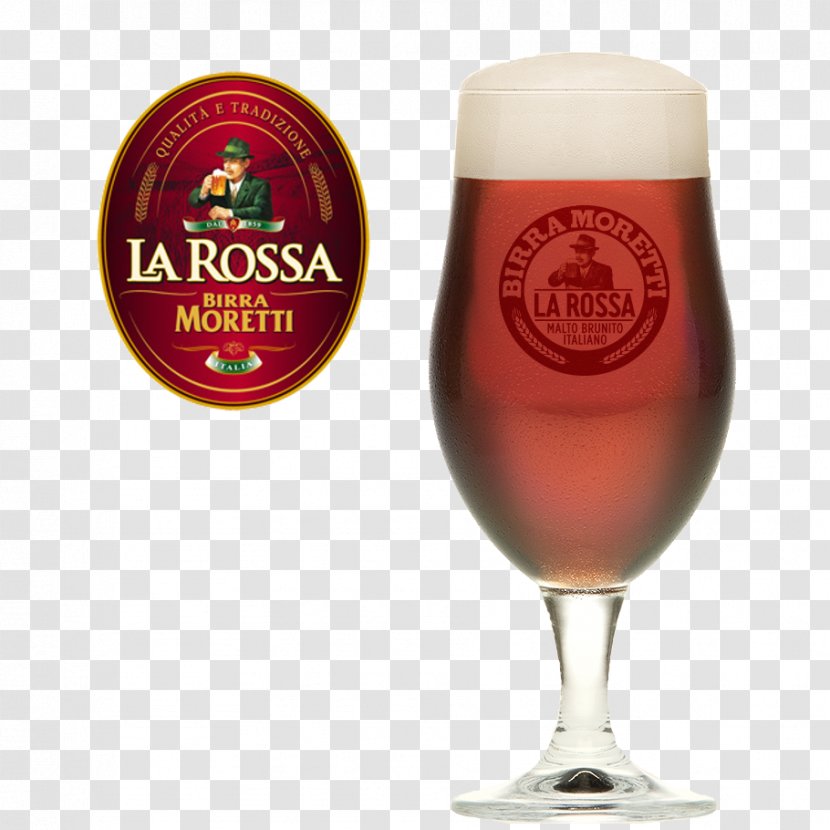 Ale Beer Birra Moretti Imperial Pint Glass - Alcoholic Beverage Transparent PNG