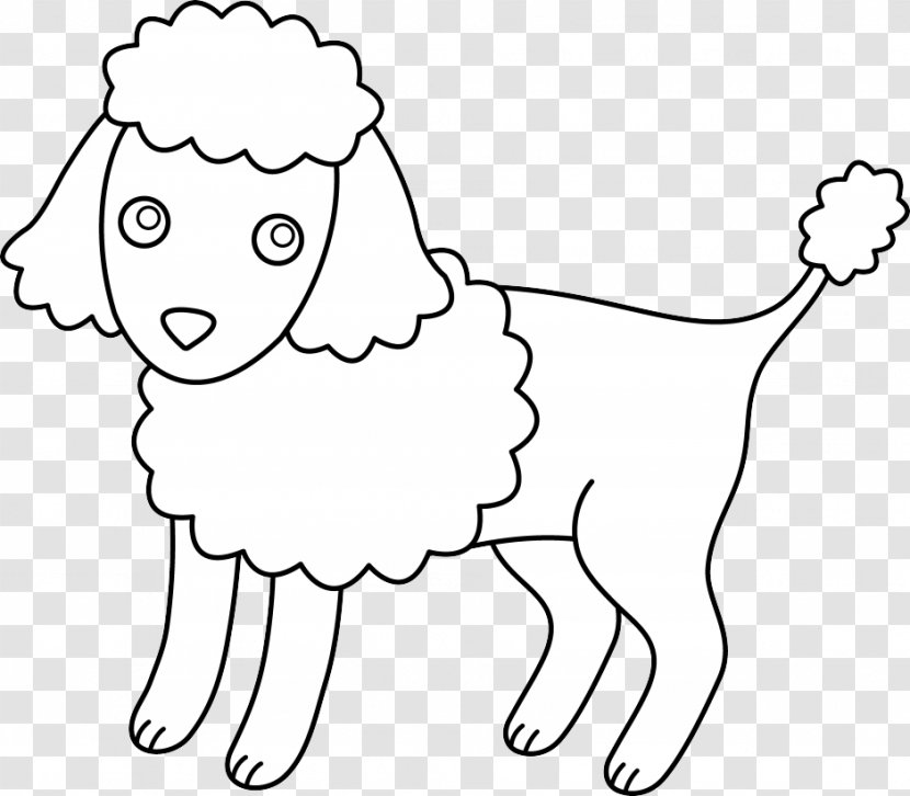 Miniature Poodle Toy Standard Puppy - Flower - Happy Dog Clipart Transparent PNG