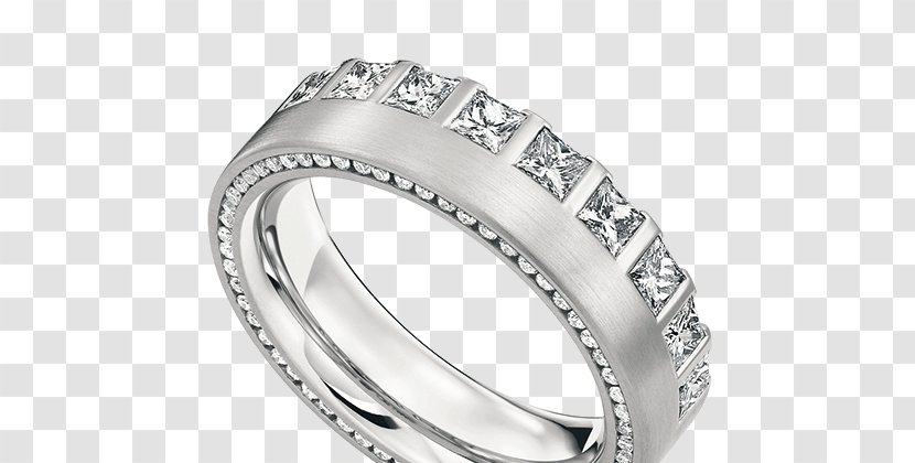Wedding Ring Eternity Diamond Gold Transparent PNG