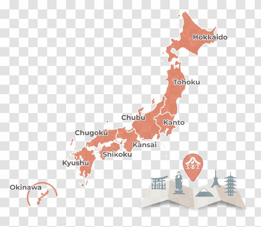 Japan Vector Graphics Map Illustration Shutterstock - Organism - Japanese Buddhism Museum Transparent PNG