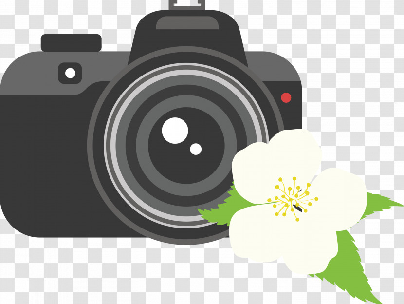 Camera Flower Transparent PNG