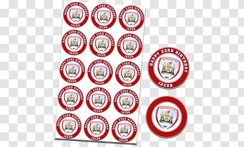 Cupcake Barnsley F.C. Frosting & Icing Football Team - Cup - Topper Transparent PNG