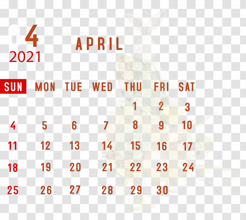 April 2021 Printable Calendar April 2021 Calendar 2021 Calendar Transparent PNG