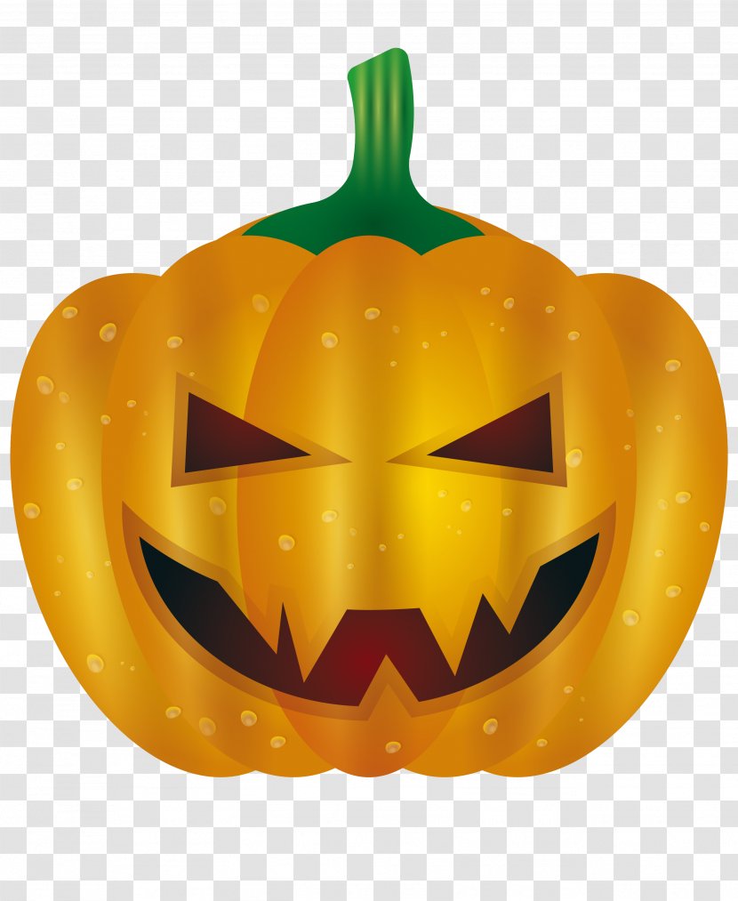 Jack-o-lantern Calabaza Pumpkin Halloween - Fruit - Evil Head Transparent PNG