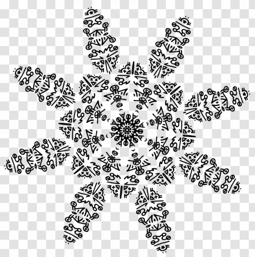 Black And White Desktop Wallpaper - Snowflake Creative Transparent PNG