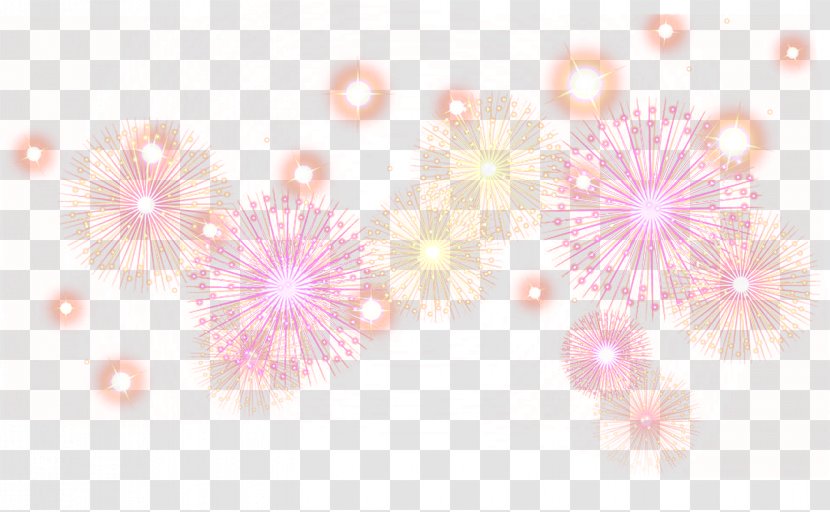 Pink Computer Pattern - Symmetry - Cute Fireworks Image Transparent PNG