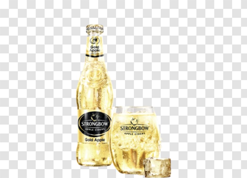 Cider Beer Strongbow Elderflower Cordial Wine - Glass Bottle Transparent PNG