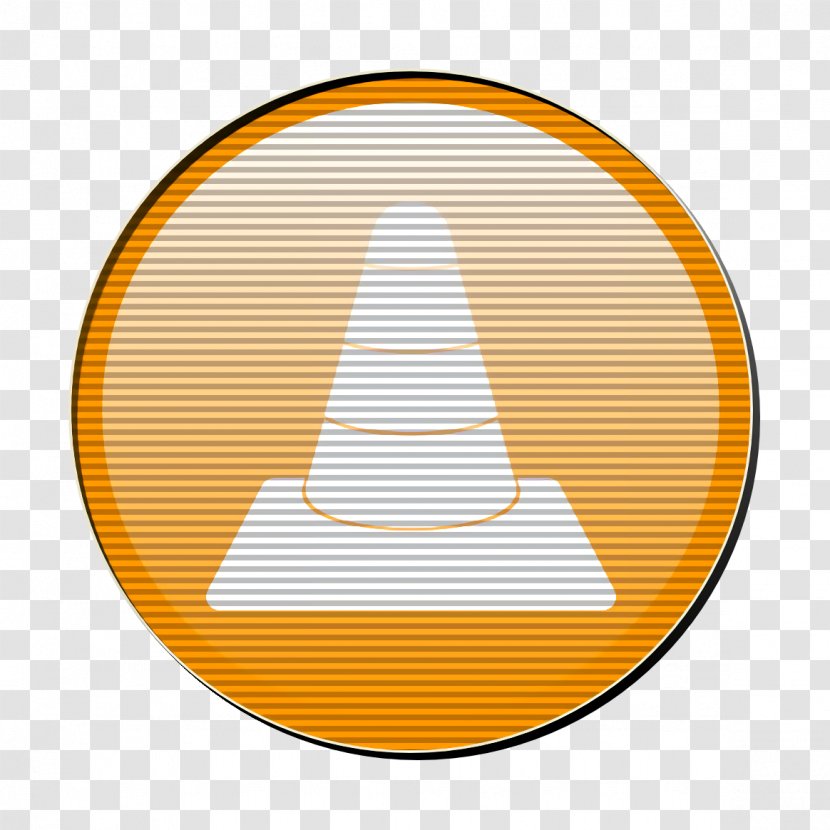 Media Icon Player Vlc - Yellow - Logo Cone Transparent PNG