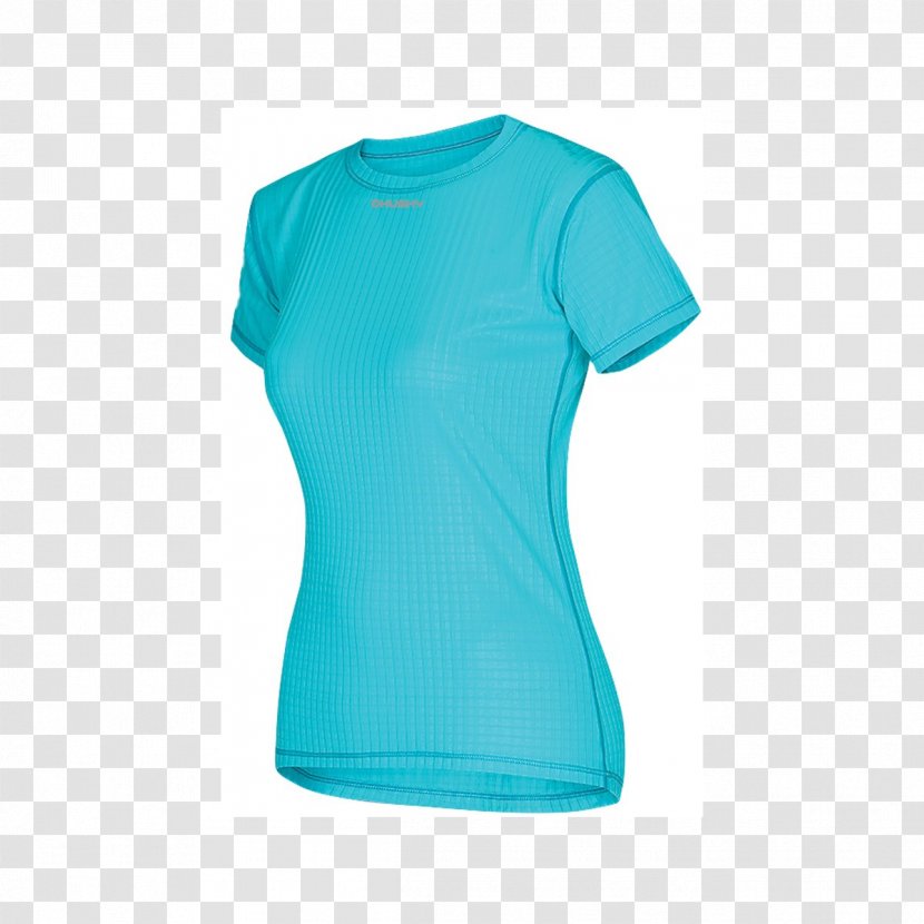 T-shirt Sleeve Shoulder Turquoise - Cobalt Blue Transparent PNG