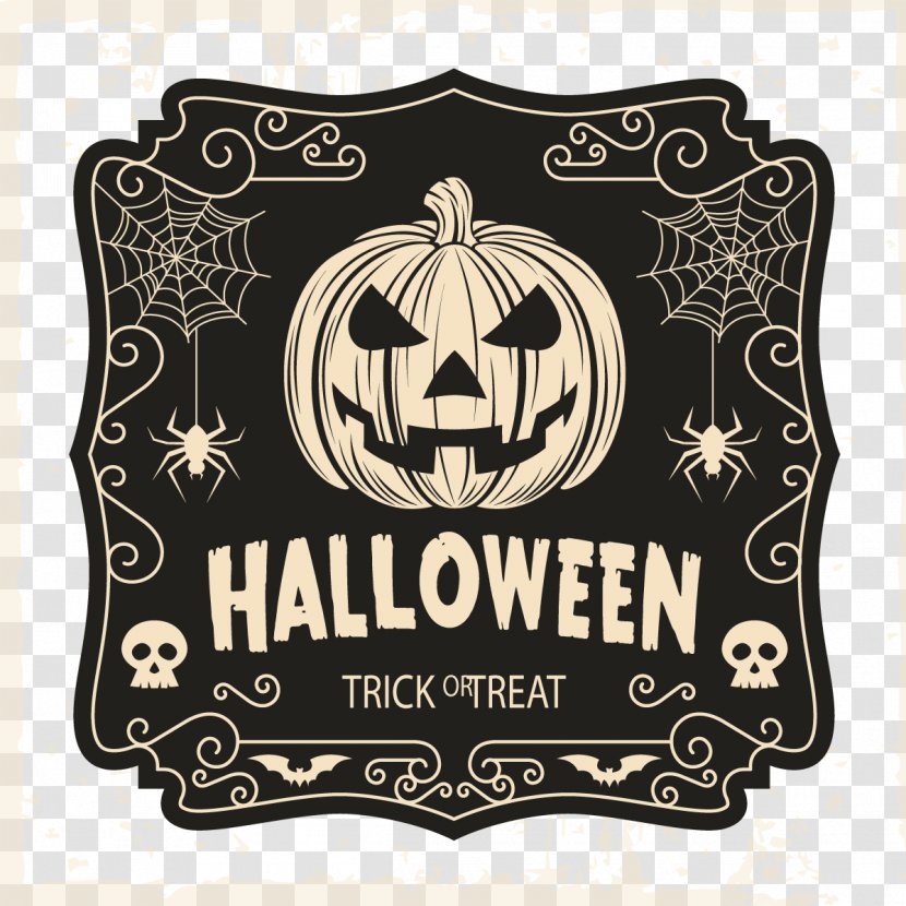 Halloween Costume Trick-or-treating T-shirt - Logo - Hand-painted Background Vector Transparent PNG