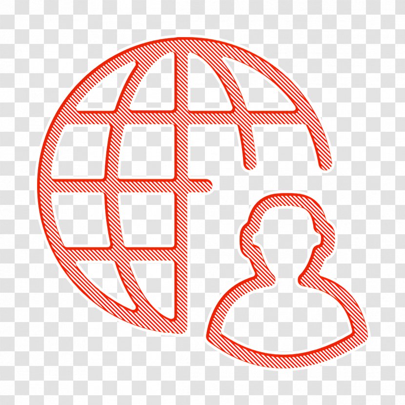 Global Businessperson Icon Man Person - Orange - Globalization Transparent PNG