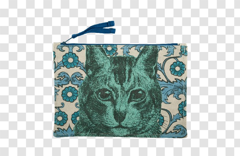Whiskers Cat Coin Purse Place Mats Rectangle - Fauna Transparent PNG