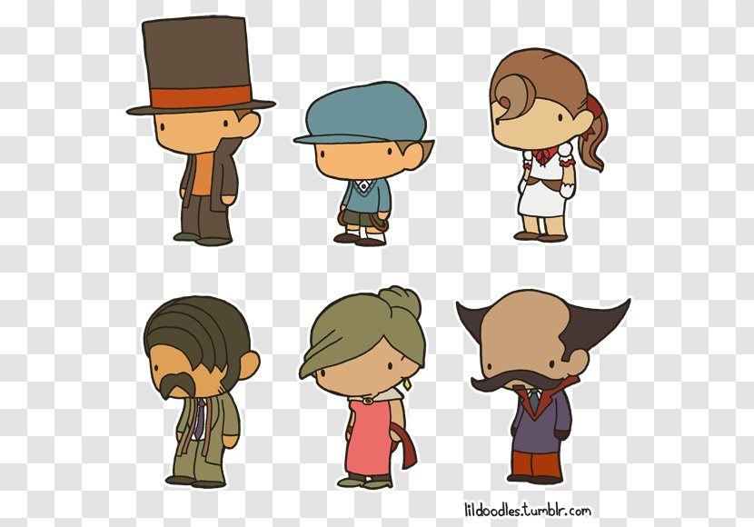 Professor Layton Vs. Phoenix Wright: Ace Attorney And The Miracle Mask Curious Village Hershel Luke Triton - Communication - Flora Reinhold Transparent PNG