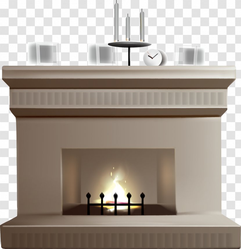 Furnace Cartoon Drawing - Fireplace - Stove Transparent PNG