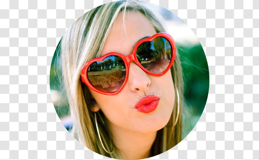 Heart-Shaped Glasses (When The Heart Guides Hand) Stock Photography Portrait - Eyewear Transparent PNG