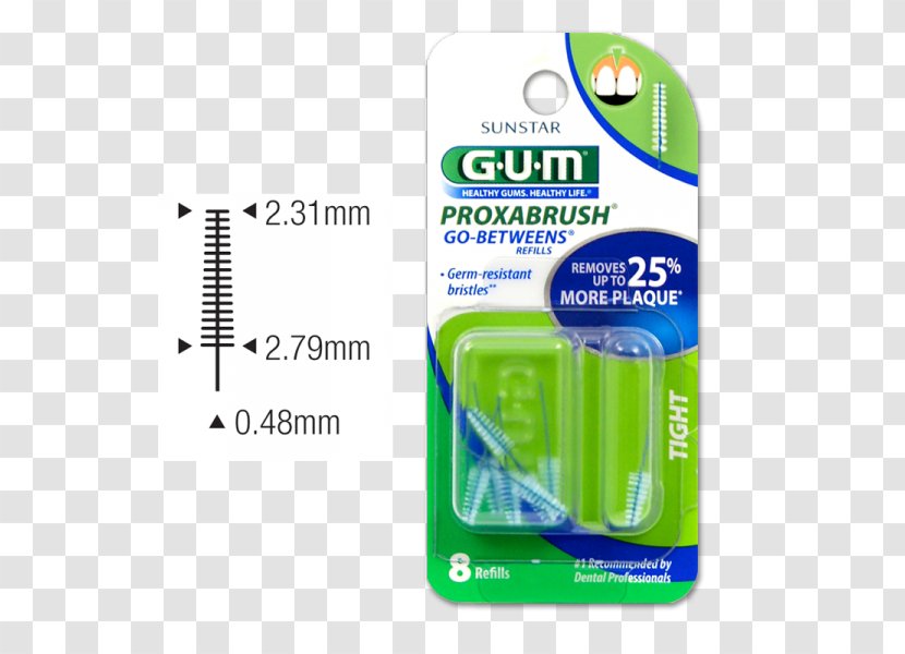 GUM Proxabrush Go-Betweens Chewing Gum Gums Dental Plaque Transparent PNG
