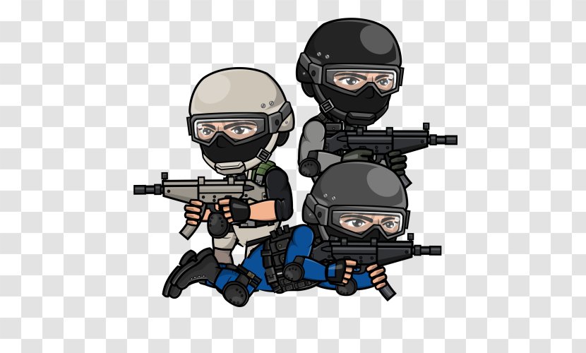 SWAT Tom Clancy's Rainbow Six Siege Animation Drawing Gun - Game - Cartoon Hand Painted Transparent PNG