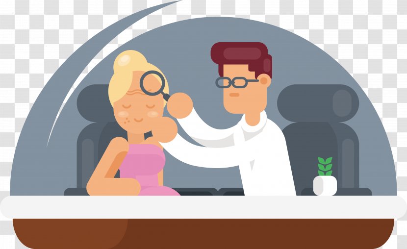 Patient Therapy Pimple Physician - Cartoon - The Doctor Treated Transparent PNG