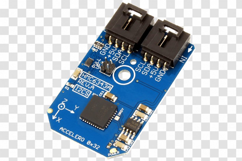 Microcontroller I²C Pressure Sensor Accelerometer - Circuit Prototyping - Barometer Transparent PNG