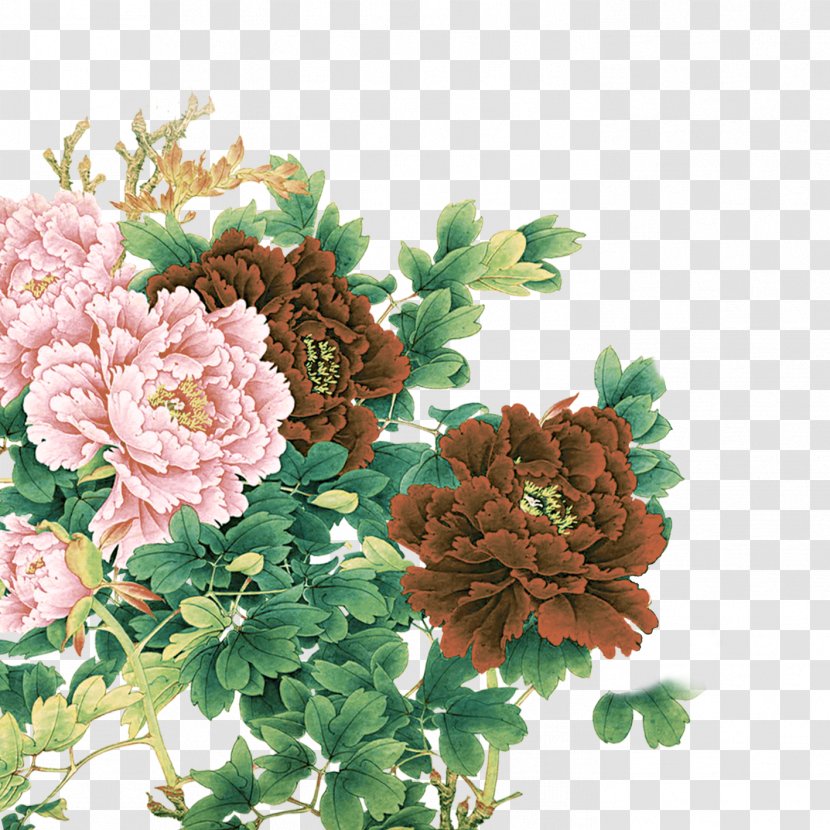 China Chinese New Year Moutan Peony - Cut Flowers Transparent PNG