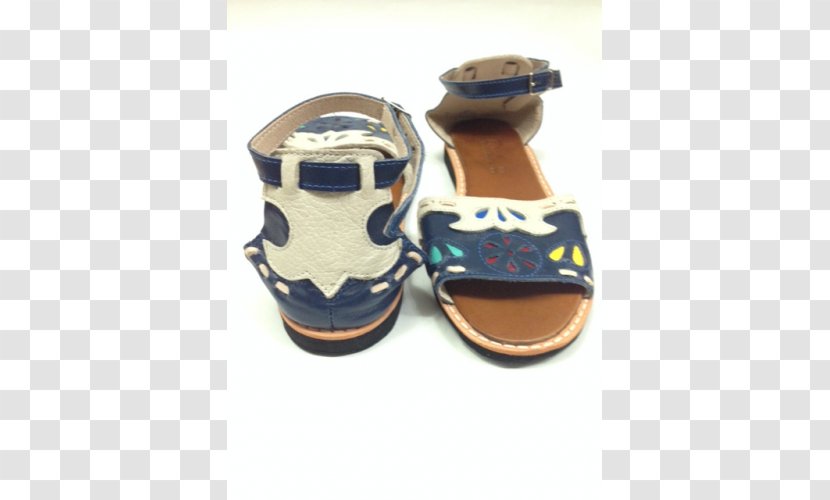 Sandal Leather Shoe Blue Yellow - Red Transparent PNG