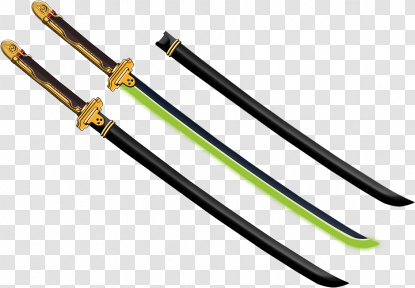 Sword Katana Seraph Of The End Weapon - Heart Transparent PNG