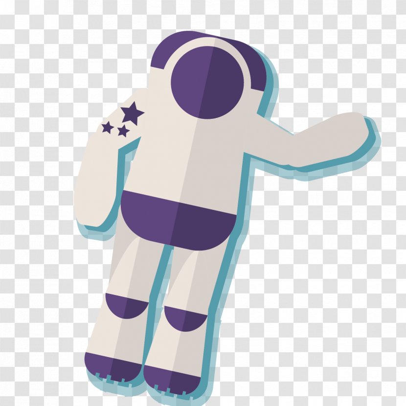 Astronaut Euclidean Vector - Purple Transparent PNG