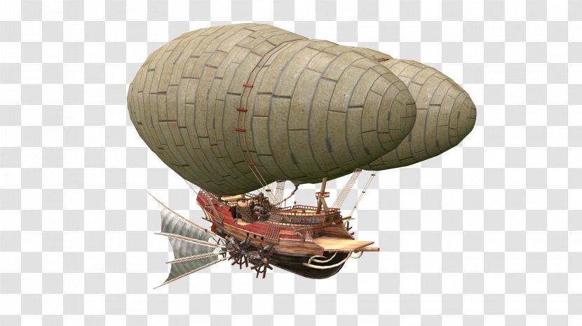 Hot Air Balloon Rigid Airship Cargo Ship - Skill Transparent PNG