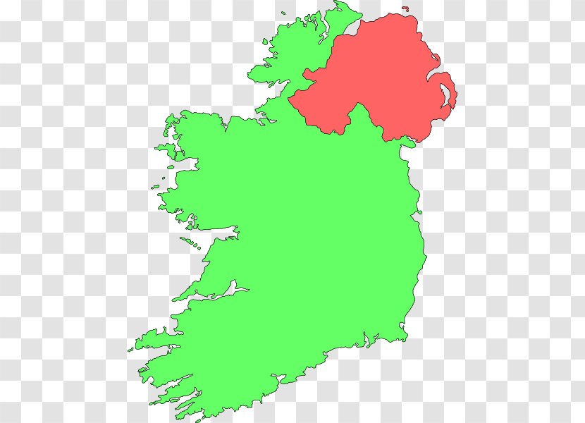 Ireland Vector Map Clip Art - Pictures Of Transparent PNG