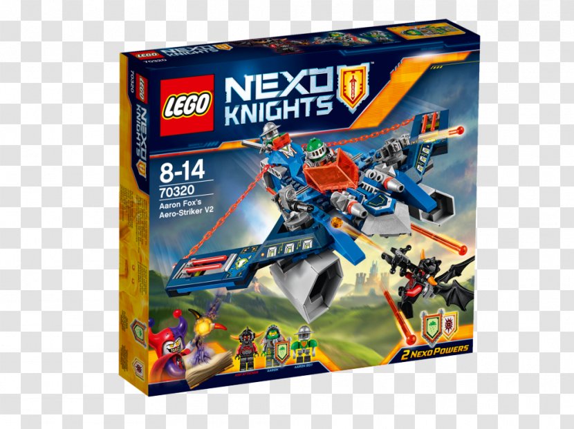 LEGO 70320 NEXO KNIGHTS Aaron Fox's Aero-Striker V2 Toy Construction Set Amazon.com - Nexo Knights Transparent PNG
