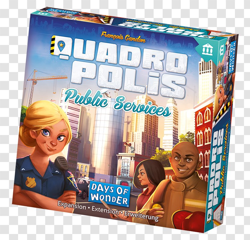 Days Of Wonder Quadropolis Public Service Board Game - Coming Soon 3d Transparent PNG