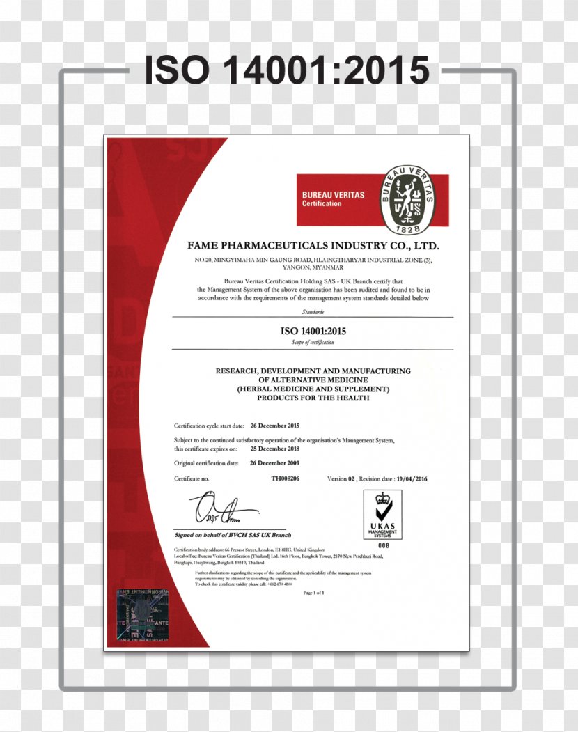Certification ISO 9000 Quality Management 14000 - Award Certificate Transparent PNG