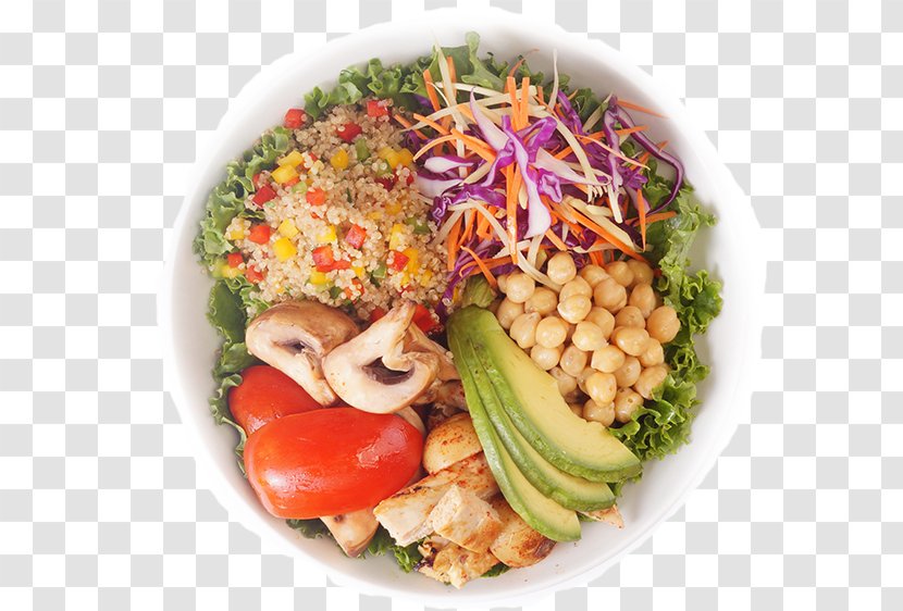 Thai Cuisine Vegetarian Platter Food Salad - Buddha Bowl Transparent PNG