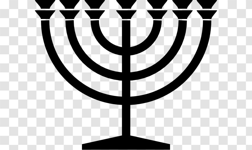 Menorah Jewish Symbolism Judaism Clip Art - Candle Holder - Symbol Transparent PNG