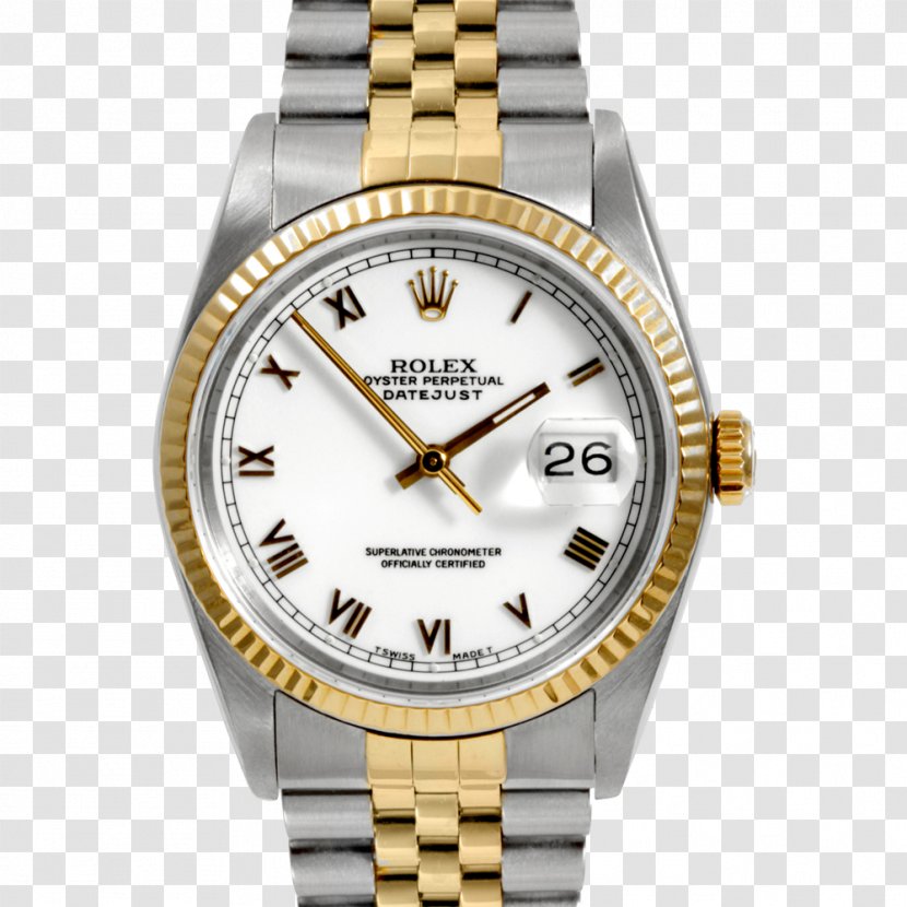 Rolex Datejust Automatic Watch Gold - Disabled Person Transparent PNG