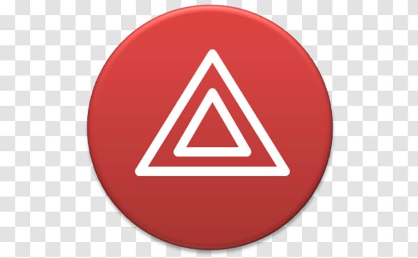 Car Driving - Red - Round Triangle Transparent PNG