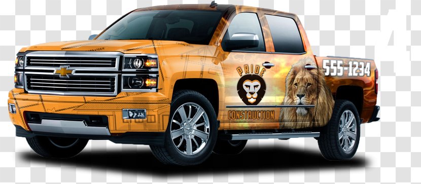 Chevrolet Silverado Wrap Advertising Car Pickup Truck Van Transparent PNG