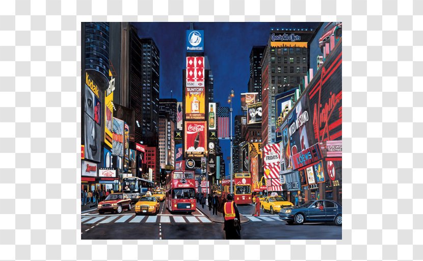 Times Square Broadway Calabasas Jigsaw Puzzles - Manhattan - Shanghai Transparent PNG