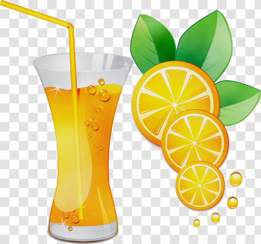 Orange Juice Clip Art Punch - Nonalcoholic Beverage - Lemon Transparent PNG