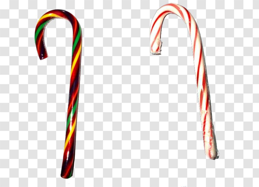 Candy Cane Lollipop Rock Christmas - Body Jewelry Transparent PNG