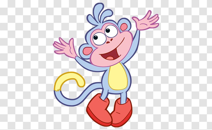 Dora The Explorer Swiper Boots Monkey! - Heart - Boot Transparent PNG