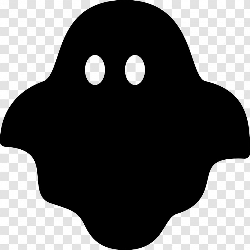 Clip Art - Black - Hooded Ghost Transparent PNG