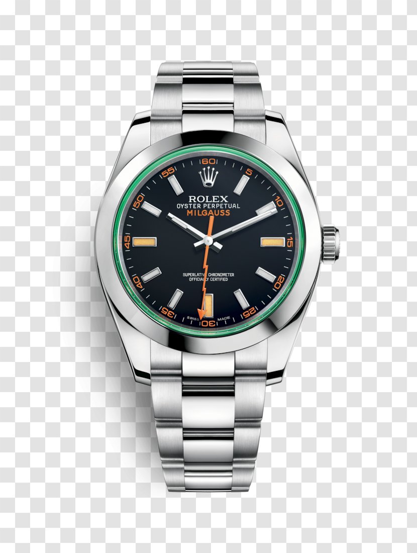 Rolex Milgauss Submariner Oyster Perpetual Watch Transparent PNG