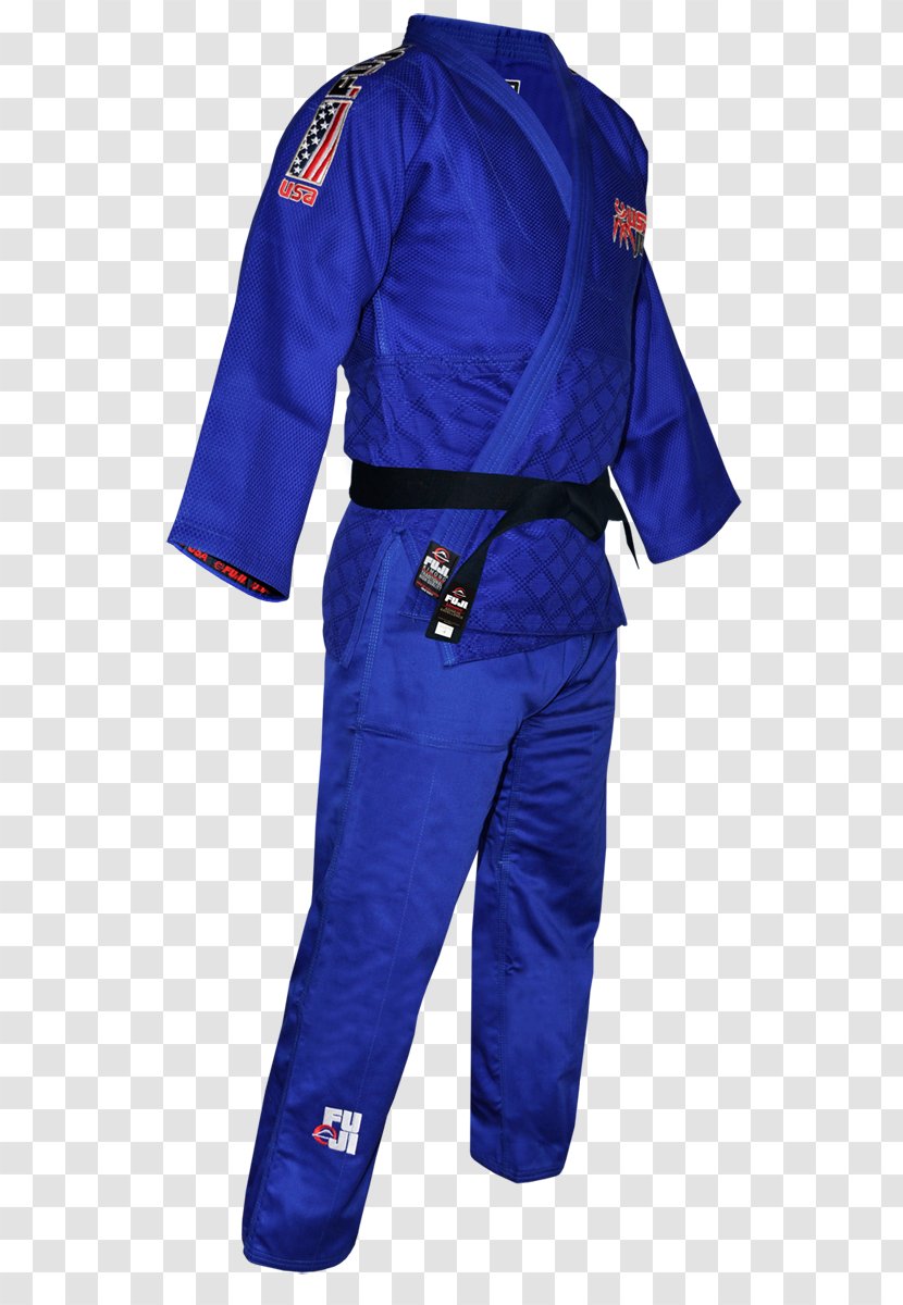 Dobok Judogi Karate Gi Brazilian Jiu-jitsu - Cobalt Blue - Ribbon Weaving Transparent PNG