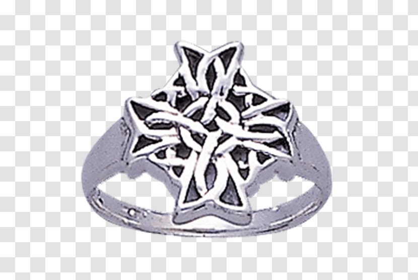 Silver Celtic Knot Body Jewellery Ring - Symbol Transparent PNG