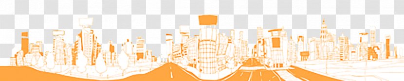 Energy Font - Orange - Hand-drawn Illustration Landscape Cityscape Transparent PNG