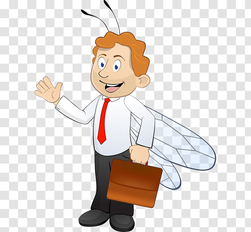 Clip Art Illustration Human Behavior Thumb - Bee Reading Transparent PNG