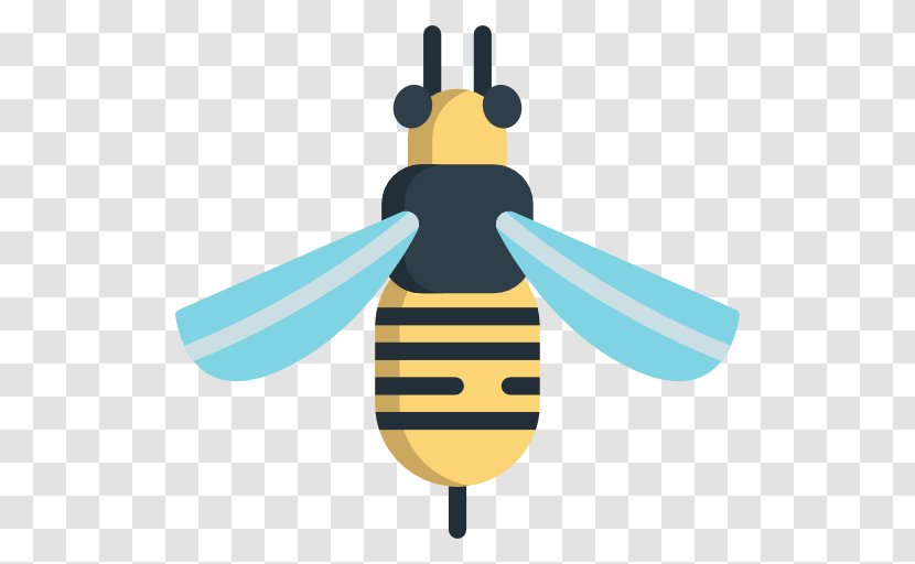 Clip Art - Honey Bee - Icon Transparent PNG
