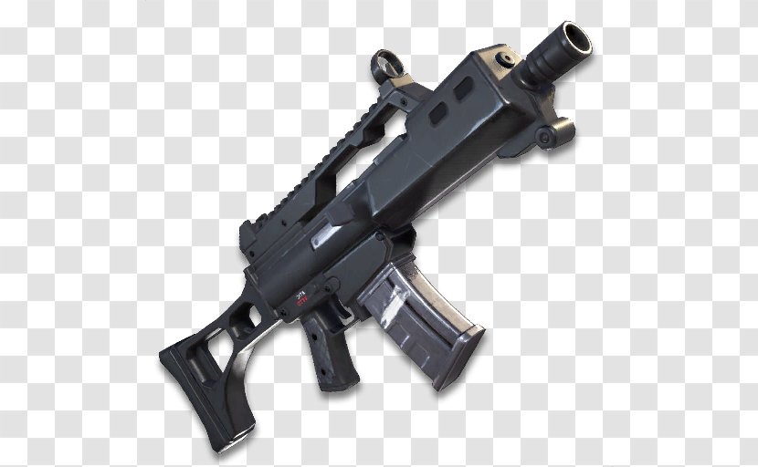 Fortnite Battle Royale PlayStation 4 Weapon Submachine Gun - Cartoon - Assault Riffle Transparent PNG