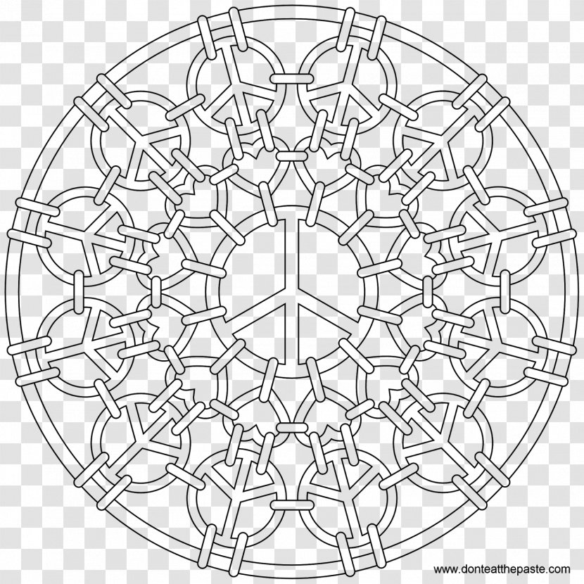 Coloring Book Mandala Adult Child Drawing - World Peace - Flowers And Teenagers Transparent PNG